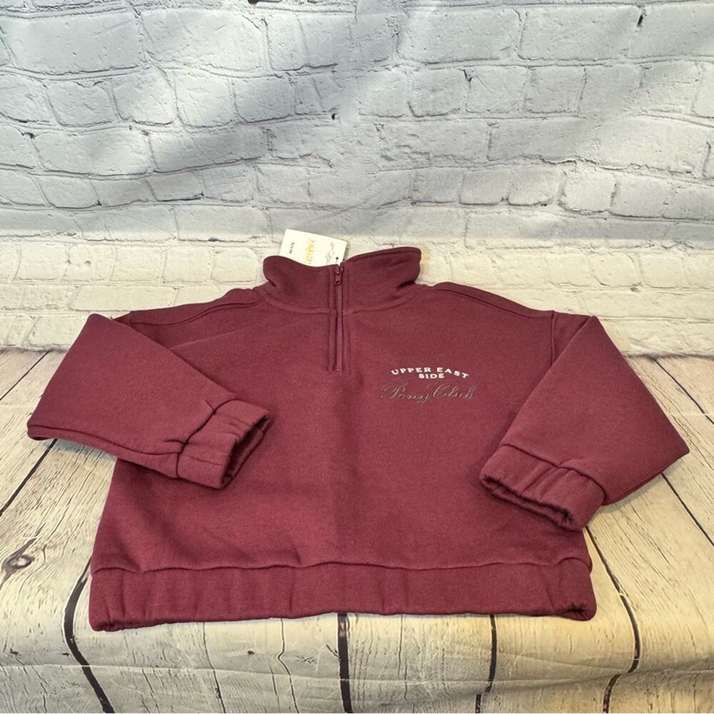 Cotton On Kids Upper East Side Pony Club Cropped Quarter-Zip